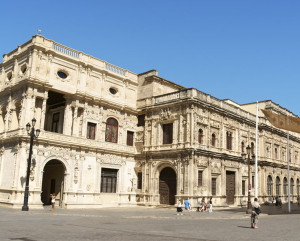 Fachada plateresca del Ayuntamiento de Sevilla