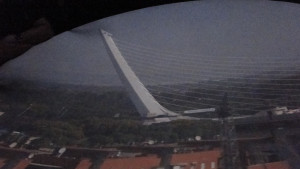 Vistas de Sevilla desde la cámara oscura de la Torre de los Perdigones (foto: Consorcio de Turismo)