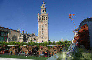 La Giralda desde el Hotel Doña María de Sevilla