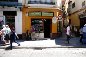 filatelia numismatica carmen rodriguez calle hernando colon sevilla